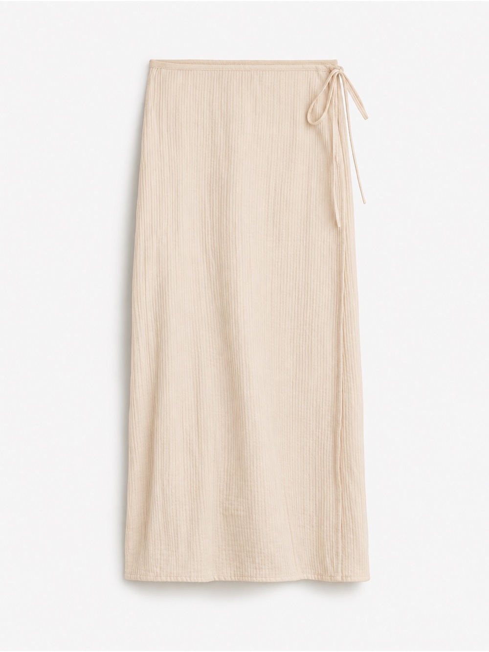 NWT J.Crew Side-Tie Beach Skirt in Airy Gauze Ivory Cotton Maxi Cover-Up M